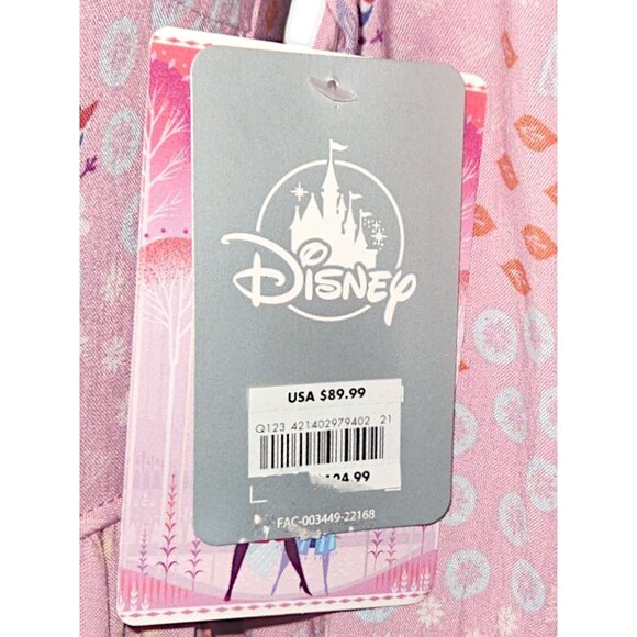 Disney Park Frozen Pink Dress For Adult Olaf Figured Size Small WDW NEW … - Picture 4 of 9